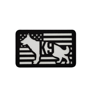 IR Reflective K9 Canine Paw Hook and Loop Morale IR Patch Army Navy USMC Air Force LEO Ships Free In The USA PAT-784