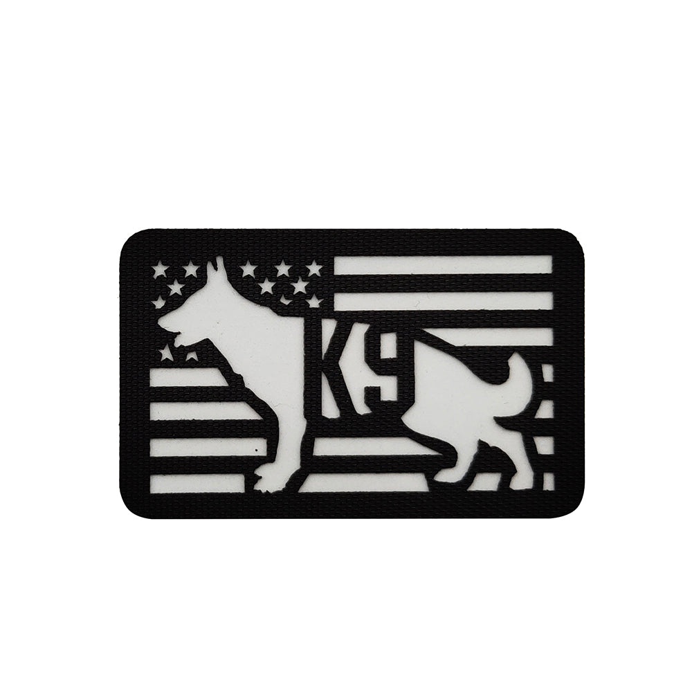 IR Reflective K9 Canine Paw Hook and Loop Morale IR Patch Army Navy USMC Air Force LEO Ships Free In The USA PAT-784