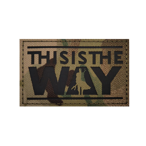 Camo Mandalorian This IS The Way Star Wars Embroidered Hook And Loop Tactical Morale Patch Set Ships Free In The USA PAT-792