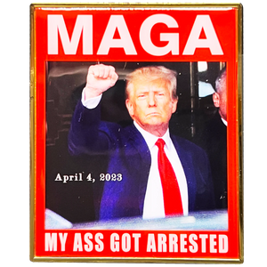 President Donald J. Trump MAGA Arrest Fingerprint Card Challenge Coin GL12-005