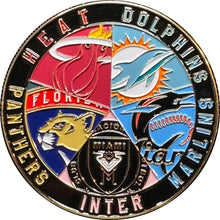 Load image into Gallery viewer, FDLE Miami-Dade Miami FHP Sunrise Fort Lauderdale Florida Police Challenge Coin BL11-018