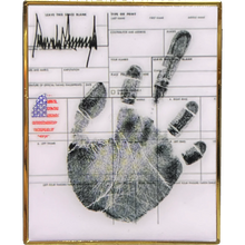 Load image into Gallery viewer, President Donald J. Trump MAGA Arrest Fingerprint Card Challenge Coin GL12-005