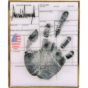 President Donald J. Trump Mugshot MAGA Arrest Fingerprint Card Challenge Coin EL10-001