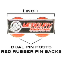 Load image into Gallery viewer, Small one inch hat or label pin for Mercury Outboard Boat Engine Owners P-308