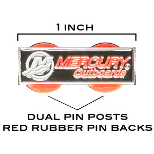 Small one inch hat or label pin for Mercury Outboard Boat Engine Owners P-308