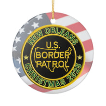 Load image into Gallery viewer, NEW ORLEANS SECTOR BORDER PATROL BPA 3" CERAMIC CHRISTMAS ORNAMENT  MADE IN THE USA SHIPS FROM USA