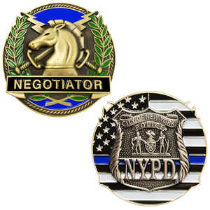 NYPD New York City Police Negotiator Challenge Coin Negotiator GL13-008