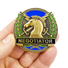 Load image into Gallery viewer, CBP Officer Field Operations Thin Blue Line Negotiator Challenge Coin GL14-002
