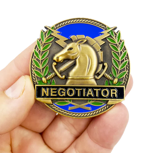NYPD DETECTIVE New York City Police Negotiator Challenge Coin THIN BLUE LINE GL14-001