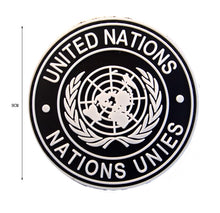 Load image into Gallery viewer, United Nations 3&quot; PVC Hook and Loop PatchShips Free From The USA PAT-833 834C 835B
