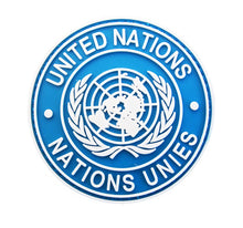 Load image into Gallery viewer, United Nations 3&quot; PVC Hook and Loop PatchShips Free From The USA PAT-833 834C 835B