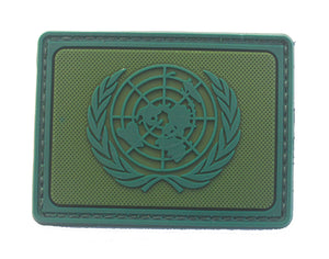 United Nations 3" PVC Hook and Loop PatchShips Free From The USA PAT-833A/834A/835A