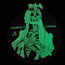 Load image into Gallery viewer, Agency Night Vision Arms Skeleton Glow In The Dark PVC  Hook and Loop Morale Patch Army Navy USMC Air Force LEO Ships Free Fron The USA PAT-841