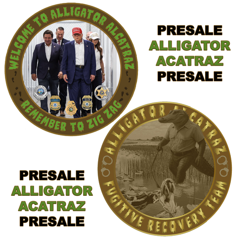 PRE-SALE ALLIGATOR ALCATRAZ COIN