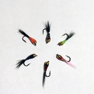 Perdigon Nymph Wet Flies Set Of 6 Ships Free In The USA Trout Bass Euro Nymph Wet Fly Fishing