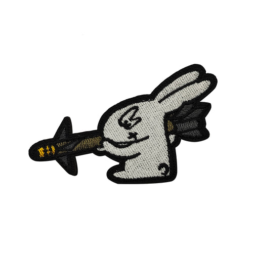 Parody Rocket Launching Bunny RPG Rabbit Hook and Loop Tactical Morale Patch Free Shipping In The USA Ships From The USA