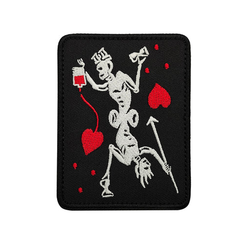 Parody Pirate Blackbeard Ace of Hearts Medic EMT Paramedic Corpsman Doctor Nurse Tactical Hook and Loop Morale Patch Ships Free In The USA Ships From The USA PAT-978