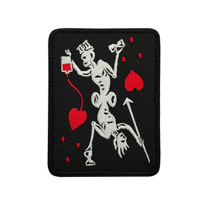 Parody Pirate Blackbeard Ace of Hearts Medic EMT Paramedic Corpsman Doctor Nurse Tactical Hook and Loop Morale Patch Ships Free In The USA Ships From The USA