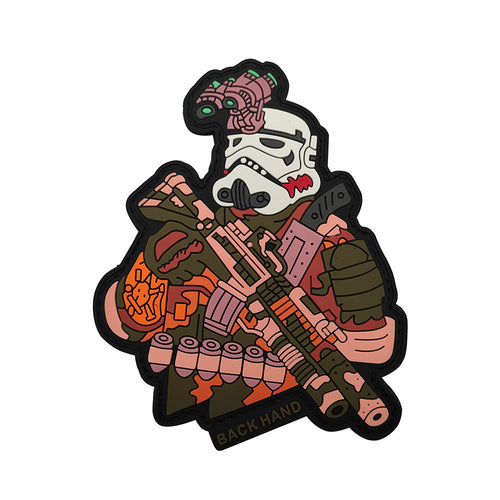 Night Vision Star Stormtrooper Wars PVC Hook and Loop Tactical Morale Patch Ships Free In The USA PAT-939