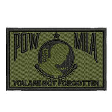Load image into Gallery viewer, POW MIA Military ARMY NAVY AIRFORCE MARINES USCG Tactical Hook and Loop Morale Patch Ships Free In The USA Ships From The USA PAT-972 A/B/C