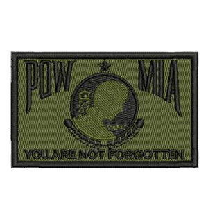 POW MIA Military ARMY NAVY AIRFORCE MARINES USCG Tactical Hook and Loop Morale Patch Ships Free In The USA Ships From The USA PAT-972 A/B/C