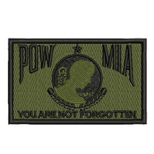 POW MIA Military ARMY NAVY AIRFORCE MARINES USCG Tactical Hook and Loop Morale Patch Ships Free In The USA Ships From The USA