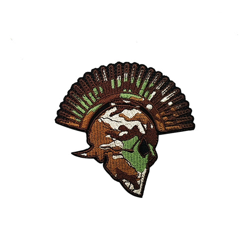 Camo Skull Spartan Hook and Loop Morale Patch FREE USA SHIPPING SHIPS FROM USA PAT-919