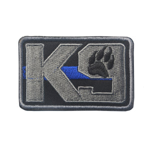 K9 Paw Thin Blue Line Canine Handler Police CBP FBI ICE Tactical Hook and Loop Morale Patch Ships Free In The USA Ships From The USA