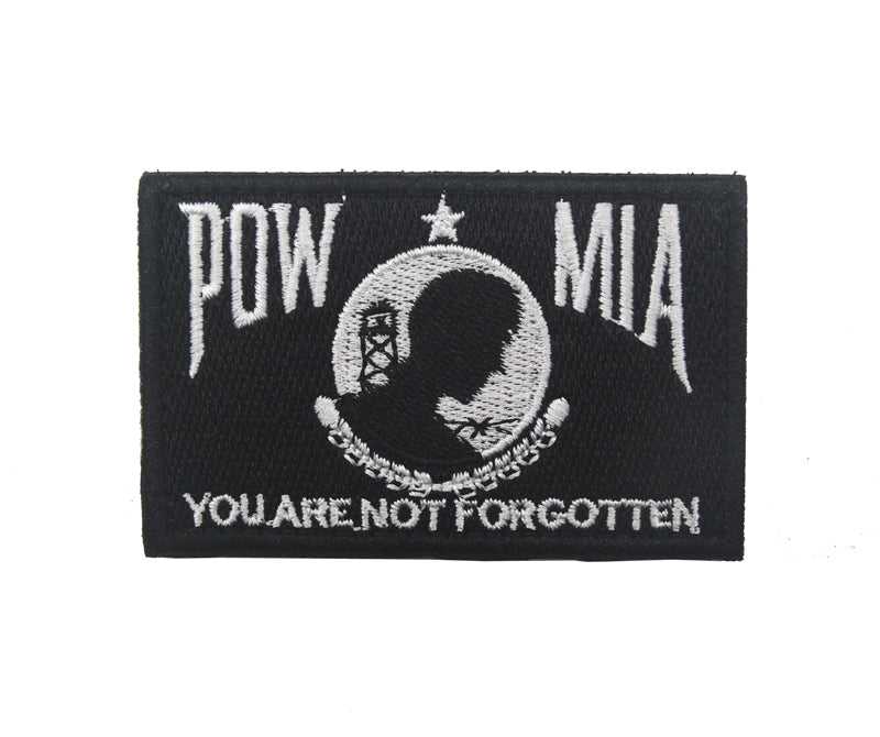 POW MIA Military ARMY NAVY AIRFORCE MARINES USCG Tactical Hook and Loop Morale Patch Ships Free In The USA Ships From The USA PAT-972 A/B/C