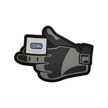 Load image into Gallery viewer, Funny Love Glove Condom PVC Hook and Loop Tactical Morale Patch Ships Free In The USA PAT-965/A/B