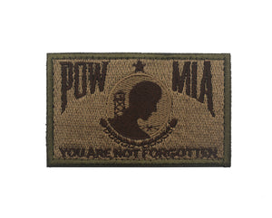 POW MIA Military ARMY NAVY AIRFORCE MARINES USCG Tactical Hook and Loop Morale Patch Ships Free In The USA Ships From The USA PAT-972 A/B/C