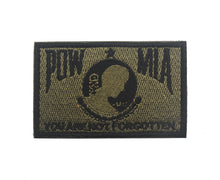 Load image into Gallery viewer, POW MIA Military ARMY NAVY AIRFORCE MARINES USCG Tactical Hook and Loop Morale Patch Ships Free In The USA Ships From The USA PAT-972 A/B/C
