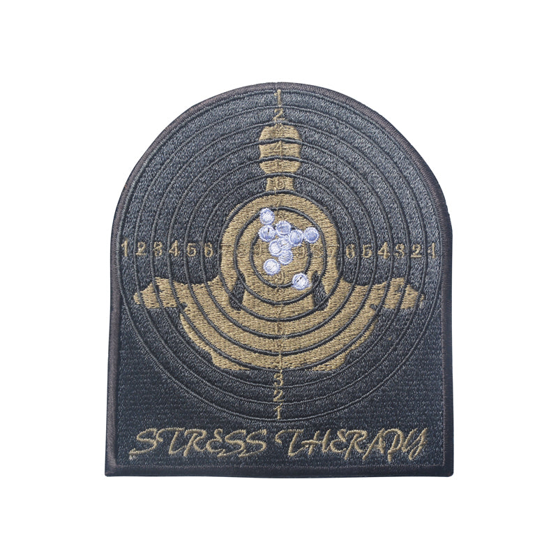 Parody Zen Stress Buddhist Therapy Target Practice Yoga 2A Hook and Loop Tactical Morale Patch Free Shipping In The USA Ships From The USA PAT-925
