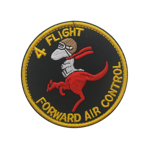 RAAF Royal Australian Air Force Number #4 Forward Air Control Tactical Hook and Loop Morale Patch Ships Free In The USA Ships From The USA PAT-980