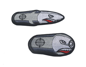 Parody Bullet Shark Round Tigershark 2A Hook and Loop Tactical Morale Patch Free Shipping In The USA Ships From The USA