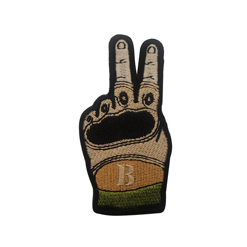 Peace Sign Driving Glove Embroidered Hook and Loop Tactical Morale Patch Free USA Shipping PAT-929