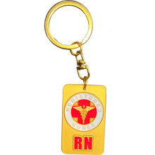 Load image into Gallery viewer, Registered Nurse RN She Believed She Could So She Did Keychain GL14-005 KC-050