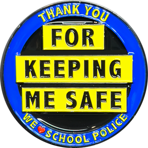 School Resource Officer School Police Thank You Appreciation Coin Challenge Coin EL3-010