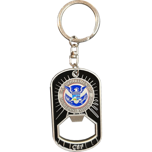 CBP Officer OFO Seaport A-TCET Trade Cruise Ship Passenger Challenge Coin Keychain Bottle Opener GL9-008 KCDT-14
