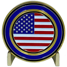 Load image into Gallery viewer, September 11th 9/11 Never Again Challenge Coin American Flag 911 New York City Skyline NYC USA EL5-008