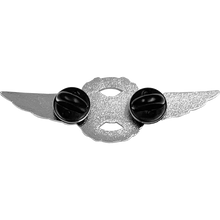 Load image into Gallery viewer, Full size Silver UAS FAA Commercial Drone Pilot Wings pin BL4-018 P-232