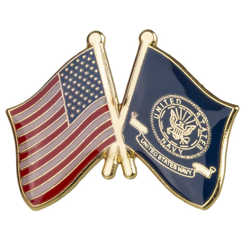 USA Flag United States Navy Flag Lapel Pin Ships Free In The USA P-296