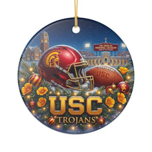 Load image into Gallery viewer, USC Trojans Southern California Football Christmas Holiday Ornament Sublimated Ceramic