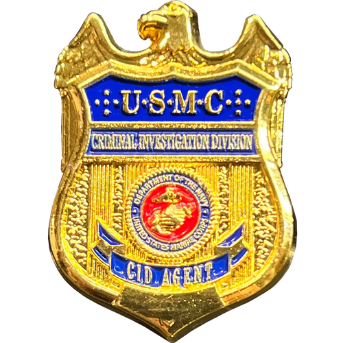 Marine CID AGENT Lapel Pin Special Investigation Division Criminal Investigator PBX-009-A P-260
