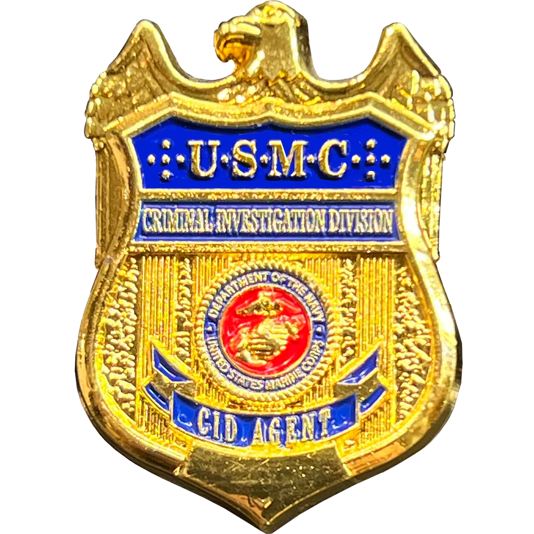 Marine CID AGENT Lapel Pin Special Investigation Division Criminal Investigator PBX-009-A P-260