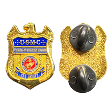 Load image into Gallery viewer, Marine CID AGENT Lapel Pin Special Investigation Division Criminal Investigator PBX-009-A P-260