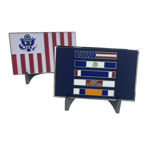 CBP Unit Citations Commendation Bars Blue Eagle Customs Flag Challenge Coin JJ-013