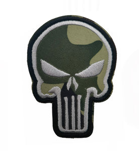 Skull Military Hook and Loop Tactical Morale Patch Ships Free From The USA PAT-761 A-D
