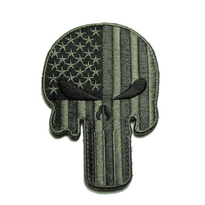 Skull Military Hook and Loop Tactical Morale Patch Ships Free From The USA PAT-761 E-I