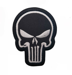 Skull Military Hook and Loop Tactical Morale Patch Ships Free From The USA PAT-761 A-D